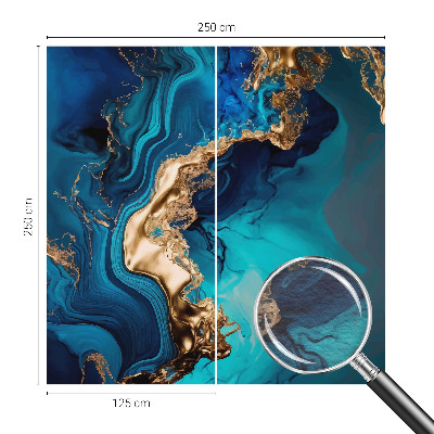 Fotobehang slaapkamer met kleurrijke abstracte print