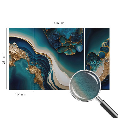 Fotobehang voor de slaapkamer Kleurrijke abstractie