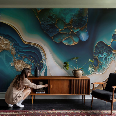 Fotobehang voor de slaapkamer Kleurrijke abstractie