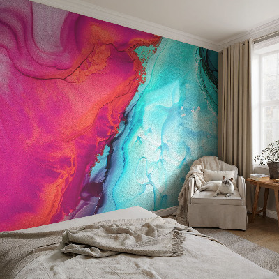 Fotobehang voor de woonkamer Kleurrijke golf