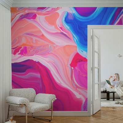 Modern fotobehang Vloeibare golven