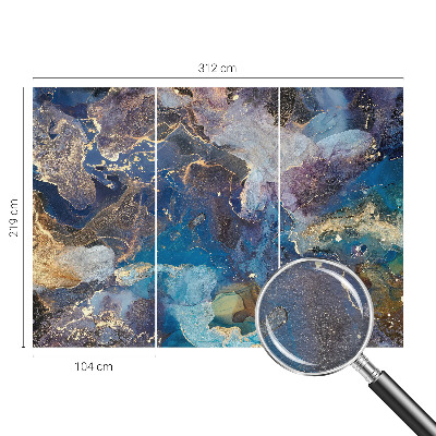 Modern fotobehang voor de woonkamer Kosmisch mozaïek