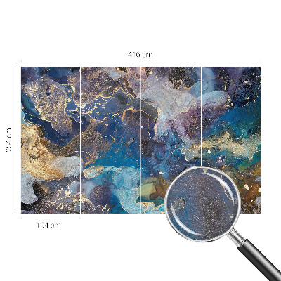 Modern fotobehang voor de woonkamer Kosmisch mozaïek