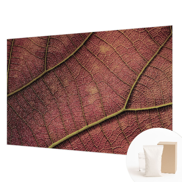Luxe fotobehang met een bladachtige textuur