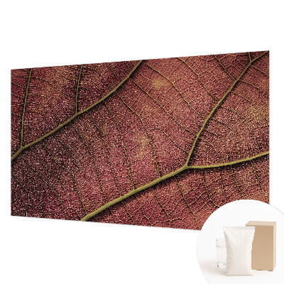 Luxe fotobehang met een bladachtige textuur
