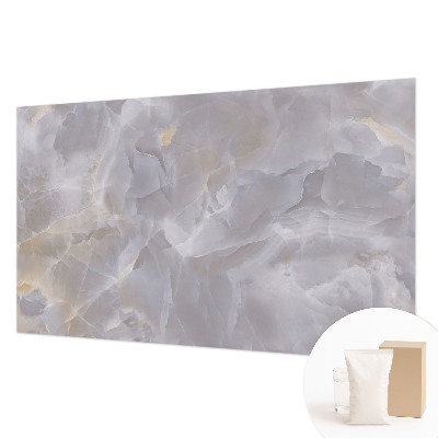 Vliesbehang fotobehang met marmerachtige golven als print