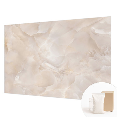 Vliesbehang fotobehang woonkamer met een delicaat marmerpatroon