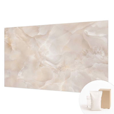 Vliesbehang fotobehang woonkamer met een delicaat marmerpatroon
