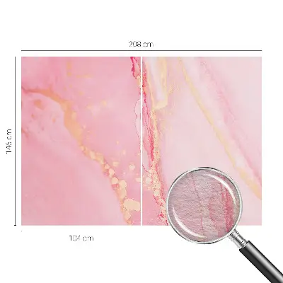 Muurbehang met pastel abstractie