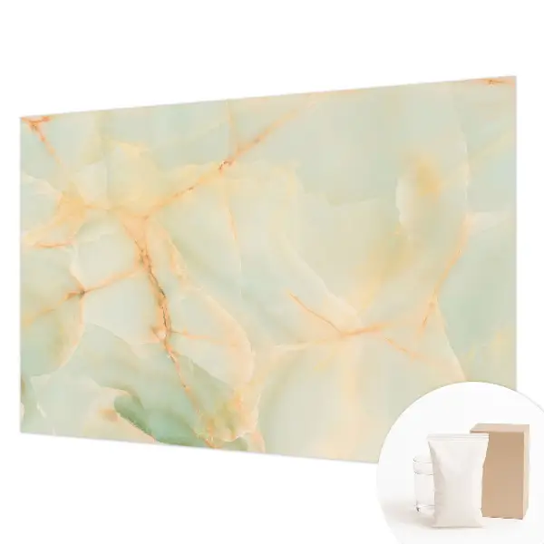 Behang met print met marmerprint voor een elegante uitstraling