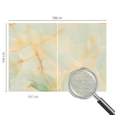 Behang met print met marmerprint voor een elegante uitstraling