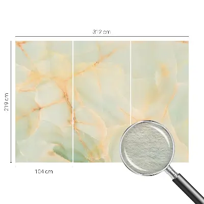 Behang met print met marmerprint voor een elegante uitstraling