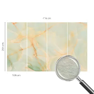 Behang met print met marmerprint voor een elegante uitstraling