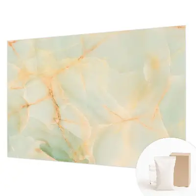 Behang met print met marmerprint voor een elegante uitstraling