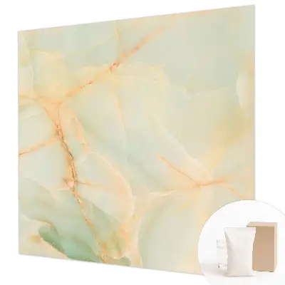 Behang met print met marmerprint voor een elegante uitstraling