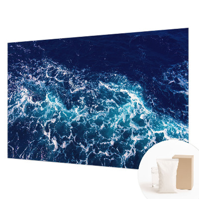 Fotobehang naadloos met motief van zeegolven