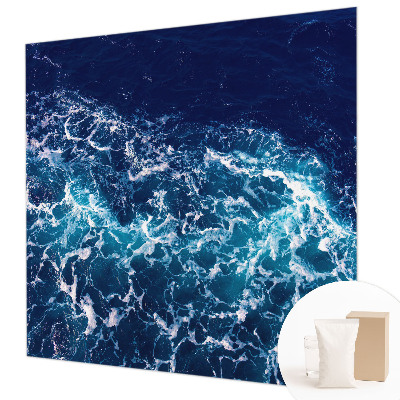 Fotobehang naadloos met motief van zeegolven