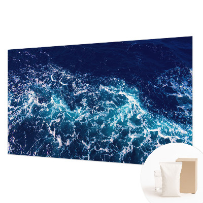 Fotobehang naadloos met motief van zeegolven