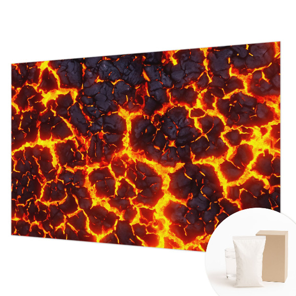 Fotobehang woonkamer Sterke magma