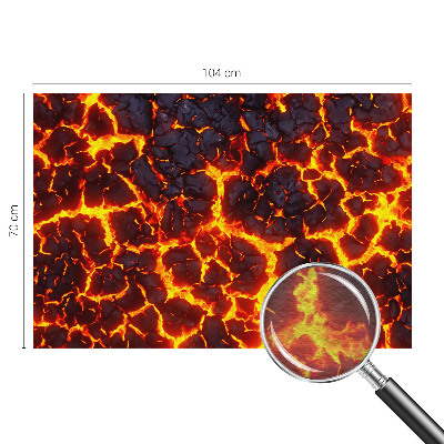 Fotobehang woonkamer Sterke magma