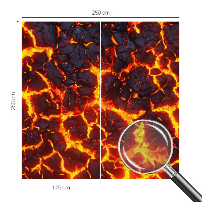 Fotobehang woonkamer Sterke magma
