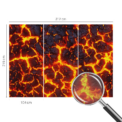 Fotobehang woonkamer Sterke magma