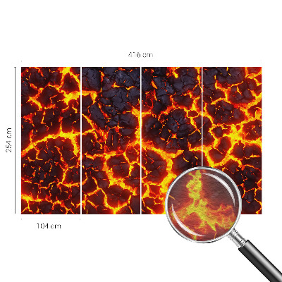 Fotobehang woonkamer Sterke magma