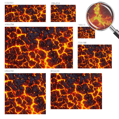 Fotobehang woonkamer Sterke magma