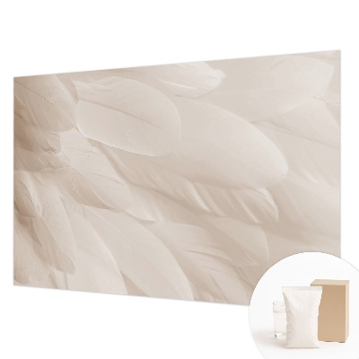 Fotobehang voor slaapkamer met een patroon van etherische veren