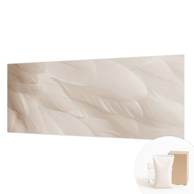 Fotobehang voor slaapkamer met een patroon van etherische veren
