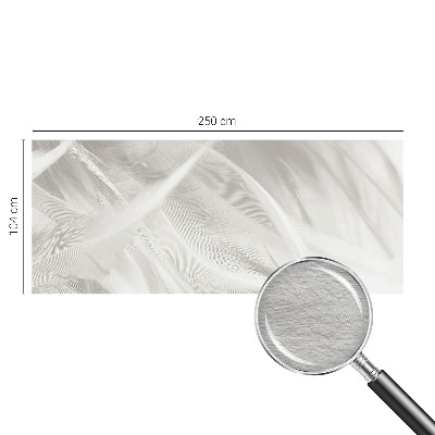 Fotobehang voor de slaapkamer Subtiele veren