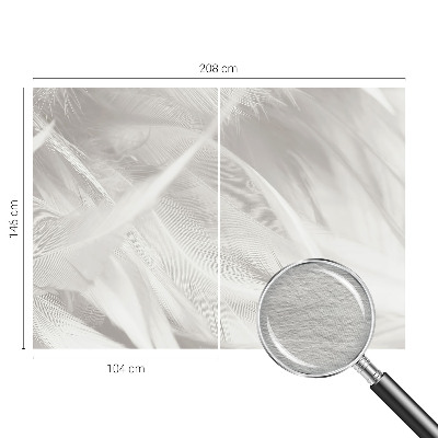 Fotobehang voor de slaapkamer Subtiele veren