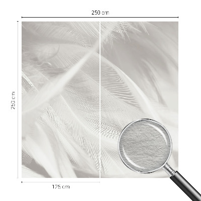 Fotobehang voor de slaapkamer Subtiele veren