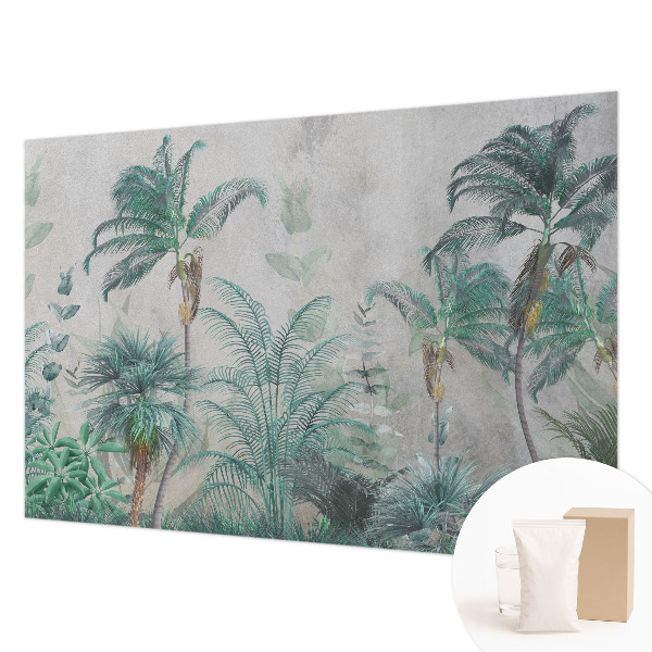 Fotobehang voor de woonkamer met een exotische oase als motief