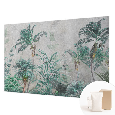 Fotobehang voor de woonkamer met een exotische oase als motief