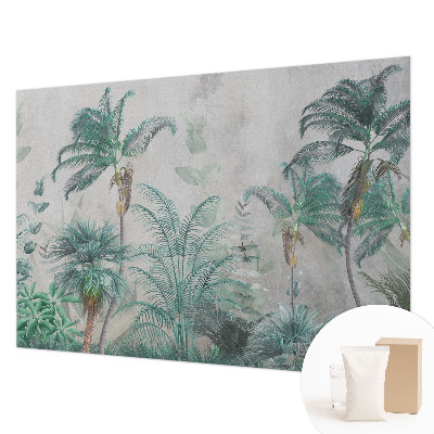 Fotobehang voor de woonkamer met een exotische oase als motief