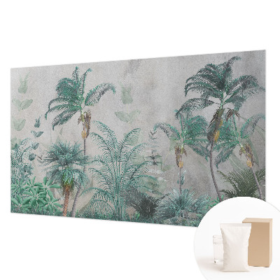 Fotobehang voor de woonkamer met een exotische oase als motief