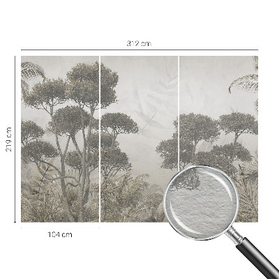 Luxe fotobehang met een tropische junglemotief