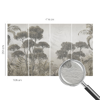 Luxe fotobehang met een tropische junglemotief