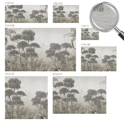 Luxe fotobehang met een tropische junglemotief