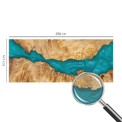 Modern fotobehang voor de woonkamer Hout en hars