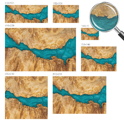Modern fotobehang voor de woonkamer Hout en hars