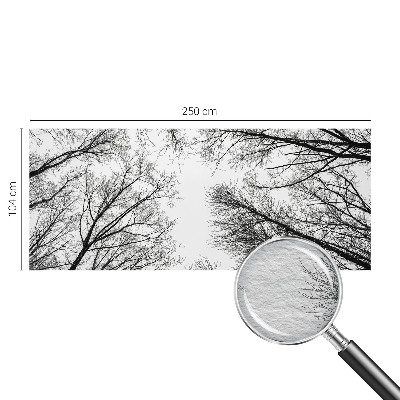 Hoogwaardig fotobehang met een patroon van kale takken