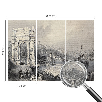 Sfeervol fotobehang met een zeegezicht
