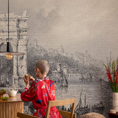 Sfeervol fotobehang Zeegezicht