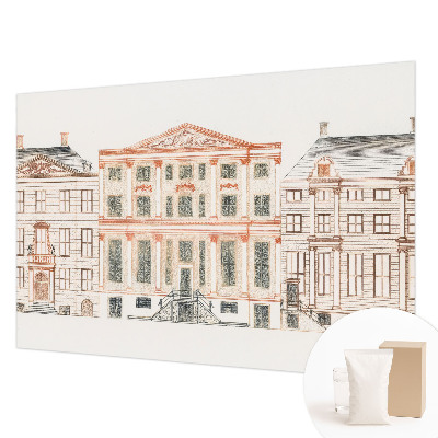 Kwalitatief fotobehang met een print van klassieke gebouwen