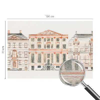 Kwalitatief fotobehang met een print van klassieke gebouwen