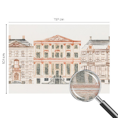 Kwalitatief fotobehang met een print van klassieke gebouwen
