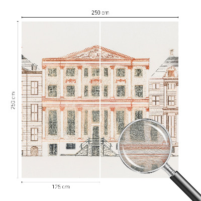 Kwalitatief fotobehang met een print van klassieke gebouwen