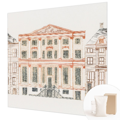 Kwalitatief fotobehang met een print van klassieke gebouwen